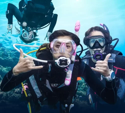 women-scuba-divers-underwater-pa Scuba Diving In Goa